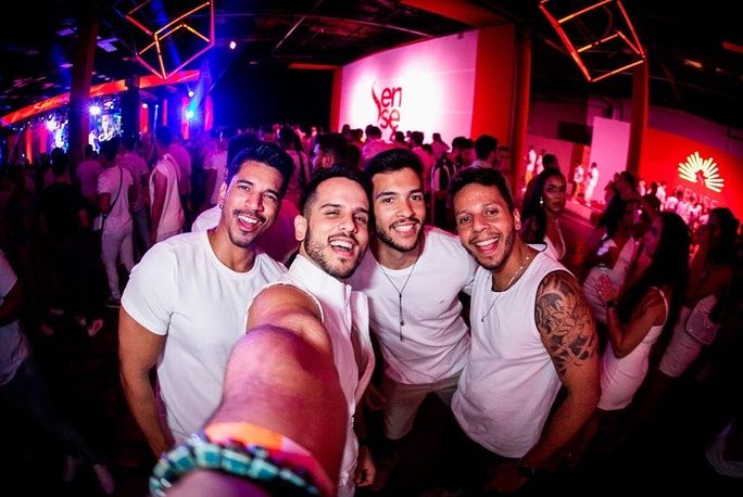 Formandos na festa